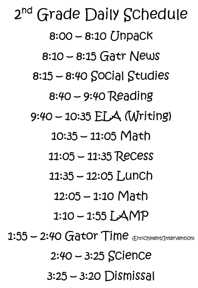 Schedule